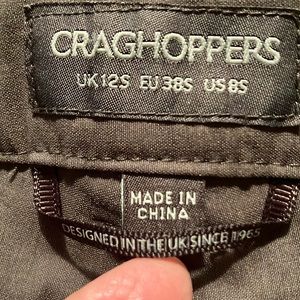 Craghoppers/ United Kingdom. Sz8. Comfy stretch/active. Lightweight/quick dry.